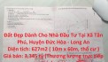 Đất Đẹp Dành Cho Nhà Đầu Tư Tại Xã Tân Phú, Huyện Đức Hòa - Long An